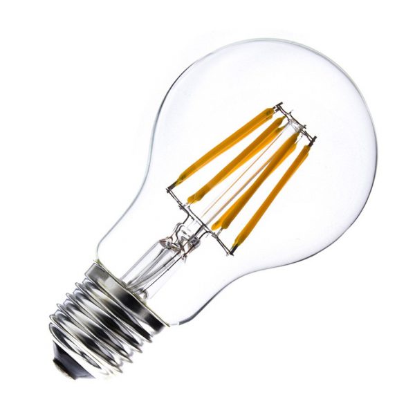 Bombilla LED E27 Filamento Estandar A60 6W